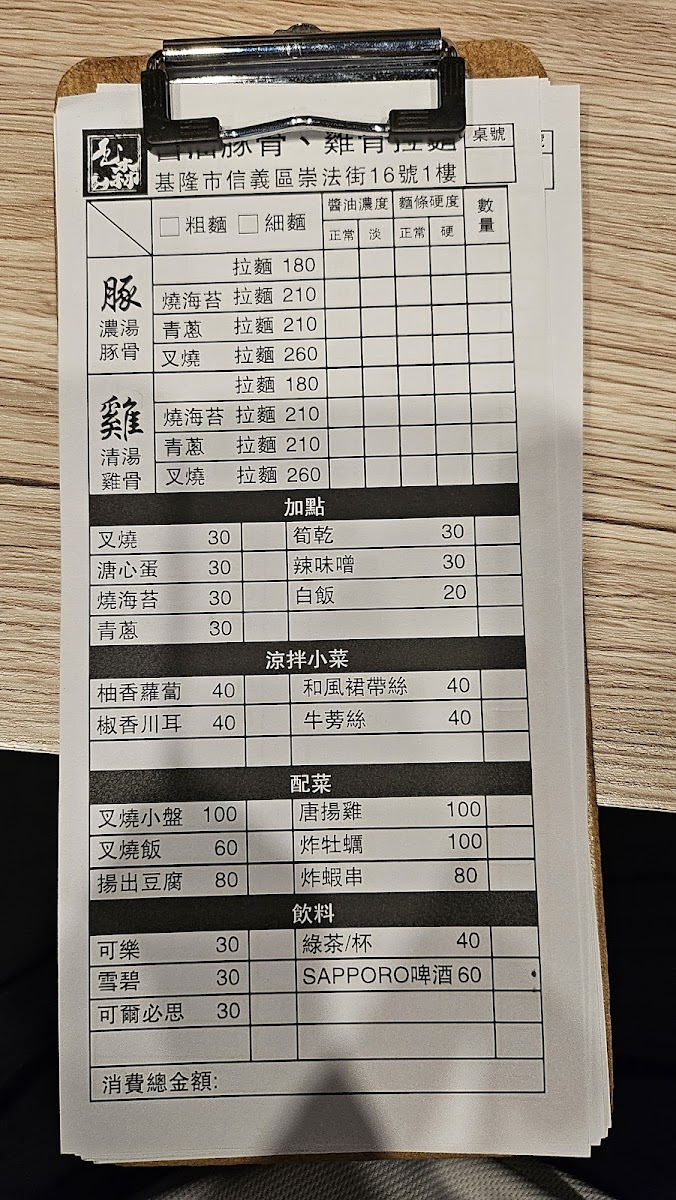 Menu Tamamori Ramen-3