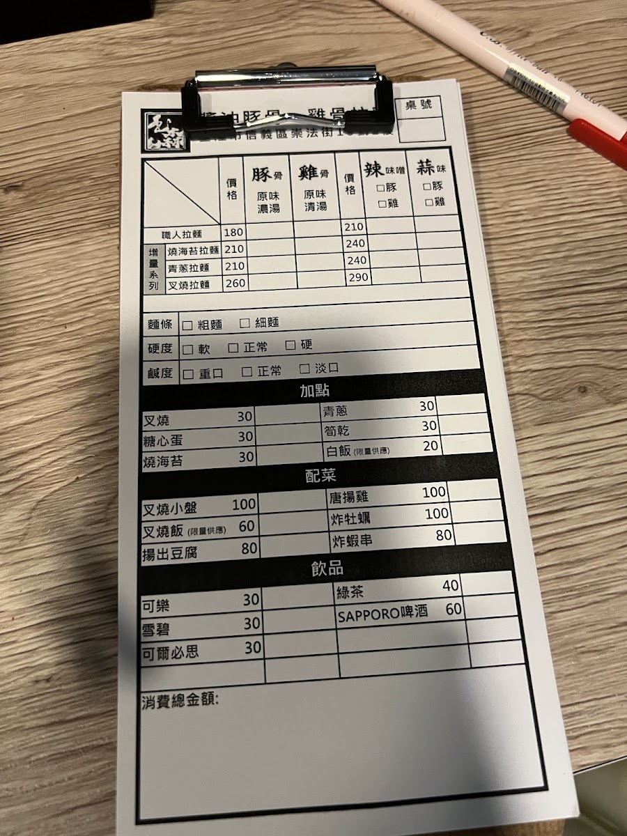 Menu Tamamori Ramen-4